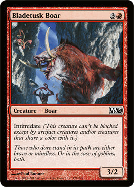 Bladetusk Boar (Magic 2013 Core Set) Light Play