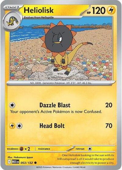 Heliolisk (ME01: Mega Evolution) Near Mint - Nick Nack's Full Frontal Attack