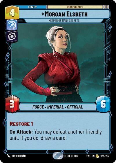 Morgan Elsbeth Keeper of Many Secrets (Twilight of the Republic) Near Mint - Nick Nack's Full Frontal Attack
