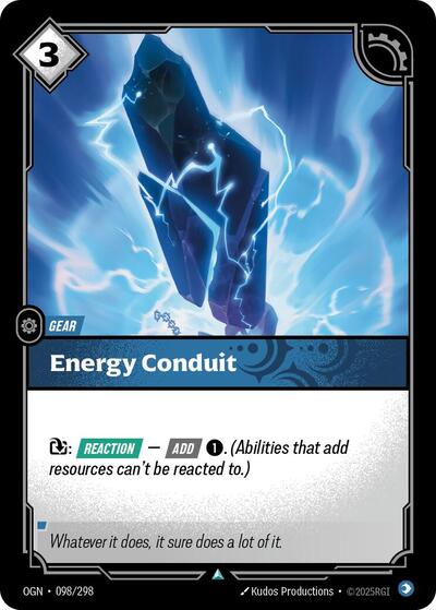 Energy Conduit (Origins) Near Mint - Nick Nack's Full Frontal Attack