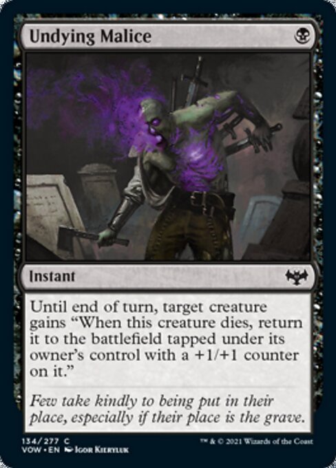 Undying Malice (Innistrad: Crimson Vow) Near Mint - Nick Nack's Full Frontal Attack