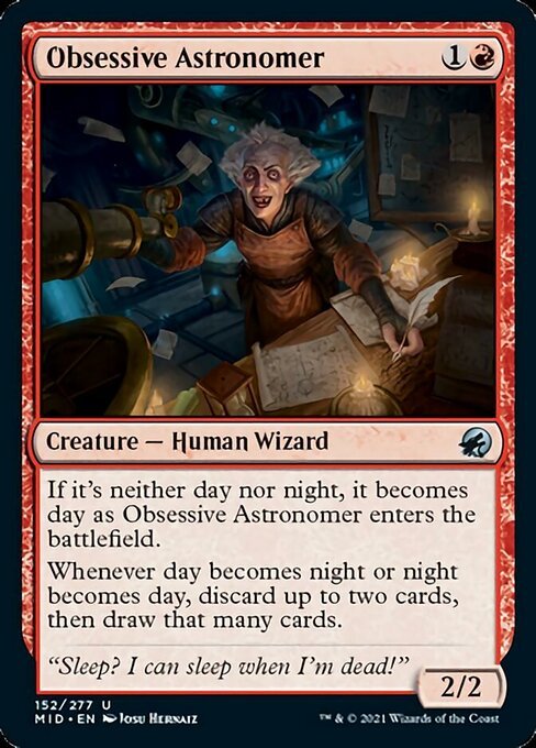 Obsessive Astronomer (Innistrad: Midnight Hunt) Near Mint - Nick Nack's Full Frontal Attack