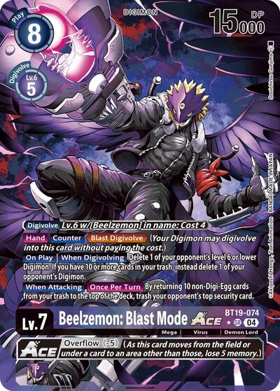 Beelzemon: Blast Mode ACE (Alternate Art) (Release Special Booster 2.5) Heavy Play Foil