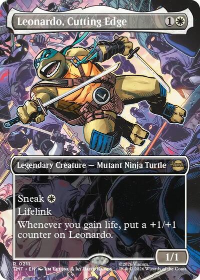 Leonardo, Cutting Edge (Borderless) (Teenage Mutant Ninja Turtles) Near Mint - Nick Nack's Full Frontal Attack