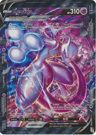 Mewtwo V-Union (Tarjeta Jumbo) [Espada y Escudo: Black Star Promos] 