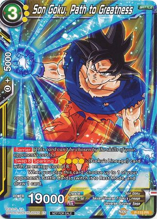 Son Goku, Path to Greatness (Power Booster) (P-115) [Cartes de promotion] 