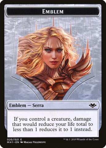 Zombie (007) // Emblema - Serra the Benevolent (020) Token de doble cara [Tokens de Modern Horizons] 