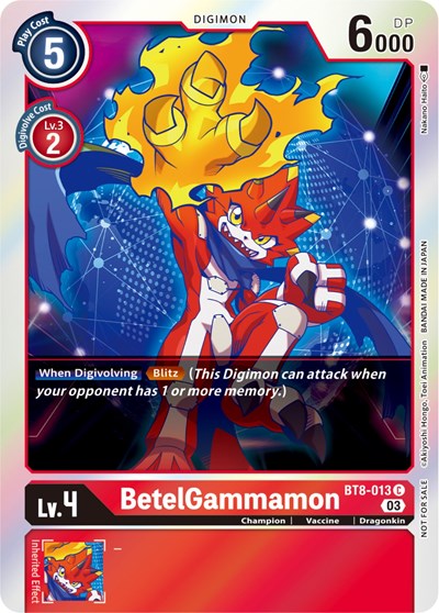 BetelGammamon (Official Tournament Pack Vol.11) (New Awakening) Near Mint Foil