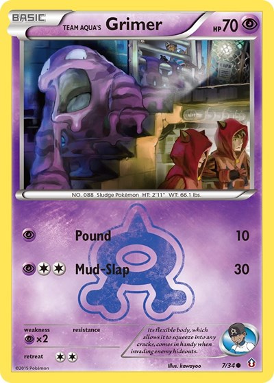 Team Aqua's Grimer (Double Crisis) Near Mint Reverse Holofoil