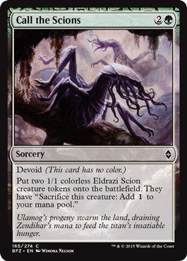 Call the Scions (Battle for Zendikar) Near Mint - Nick Nack's Full Frontal Attack