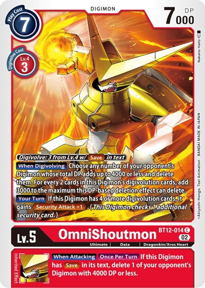OmniShoutmon (Across Time) Near Mint
