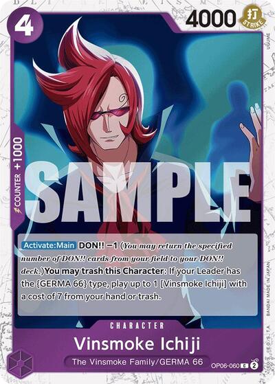 Vinsmoke Ichiji (OP06-060) (Jolly Roger Foil) (Premium Booster) Near Mint Foil