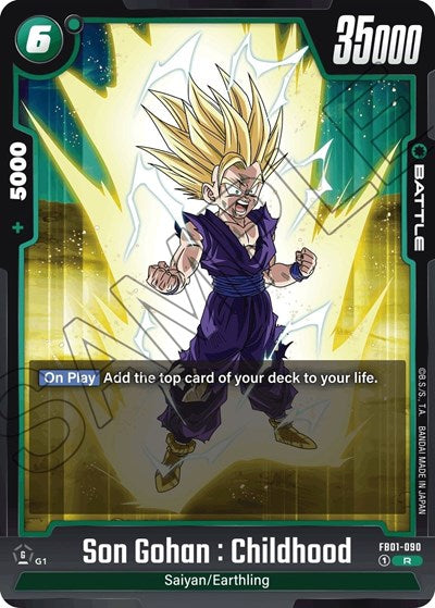 Son Gohan : Childhood FB01-090 (Awakened Pulse) Near Mint Holofoil
