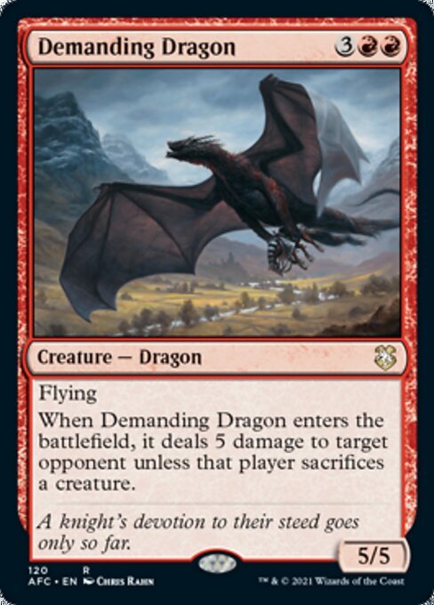 Demanding Dragon (Commander 2021 Forgotten Realms) Near Mint - Nick Nack's Full Frontal Attack