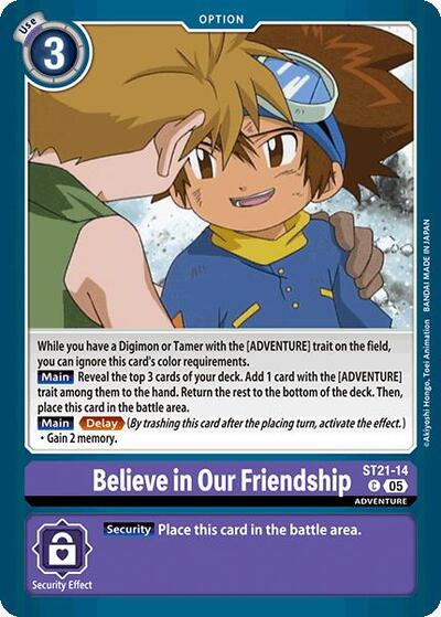 Believe in Our Friendship (Starter Deck 21: Hero of Hope) Near Mint