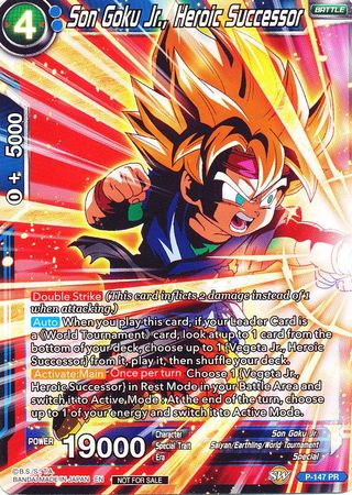 Son Goku Jr., successeur héroïque (Power Booster) (P-147) [Cartes de promotion] 