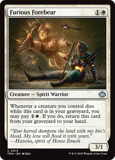 Furious Forebear (Tarkir: Dragonstorm) Near Mint