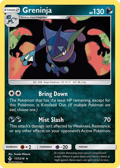 Greninja (SM - Unbroken Bonds) Near Mint Holofoil