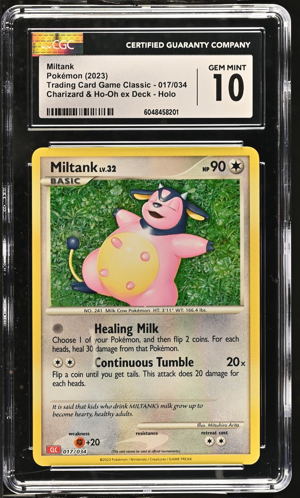 2023 Trading Card Game Classic 017/034 Miltank CGC 10 - Nick Nack's Full Frontal Attack