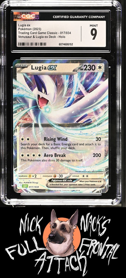 2023 Trading Card Game Classic 017/034 Lugia ex CGC 9 - Nick Nack's Full Frontal Attack