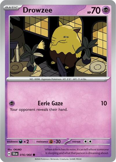 Drowzee (SV: Shrouded Fable) Near Mint Reverse Holofoil
