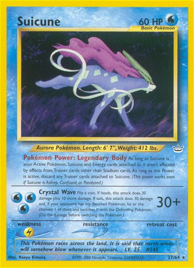 Suicune (Neo Revelation) Light Play 1st Edition