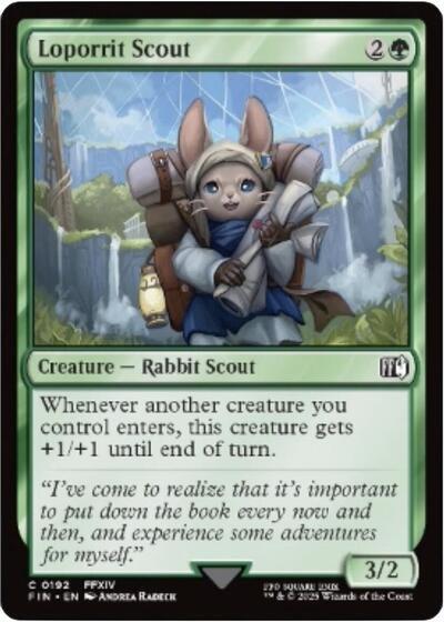 Loporrit Scout (Universes Beyond: FINAL FANTASY) Near Mint Foil - Nick Nack's Full Frontal Attack