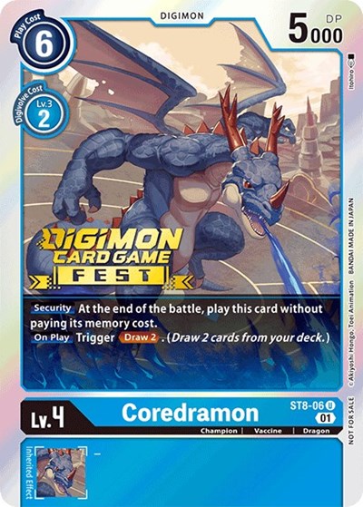 Coredramon (Digimon Fest 2022) (Starter Deck 08: Ulforce Veedramon) Near Mint Foil