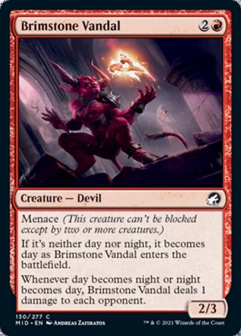 Brimstone Vandal (Innistrad: Midnight Hunt) Near Mint - Nick Nack's Full Frontal Attack