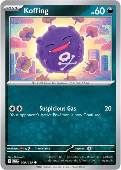Koffing (Scarlet and Violet: 151) Near Mint Reverse Holofoil