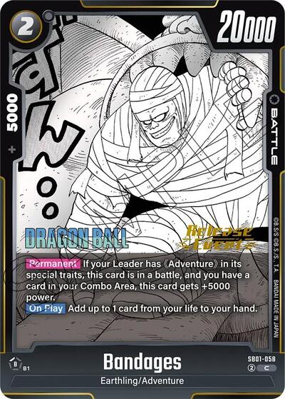 Bandages (Manga Booster 01 Release Event Cards) Near Mint - Nick Nack's Full Frontal Attack