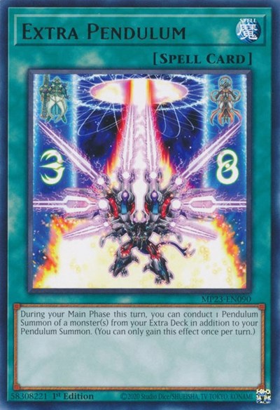 Extra Pendulum (25th Anniversary Tin: Dueling Heroes Mega Pack) Light Play 1st Edition