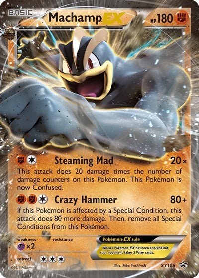 Machamp EX (XY Promos) Damaged / Poor Holofoil - Nick Nack's Full Frontal Attack
