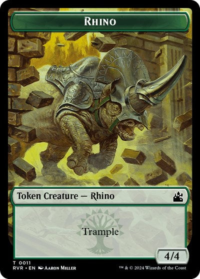 Rhino Token (Ravnica Remastered) Near Mint