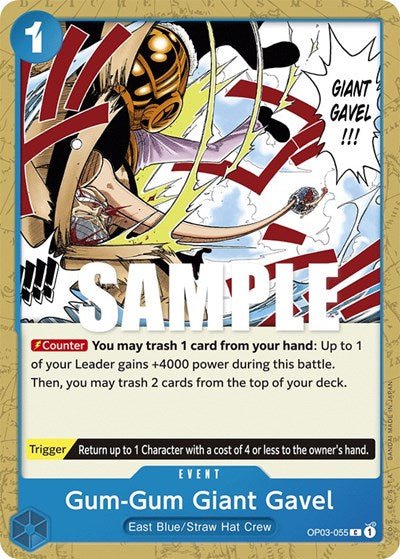 Gum - Gum Giant Gavel (Pillars of Strength) Near Mint - Nick Nack's Full Frontal Attack