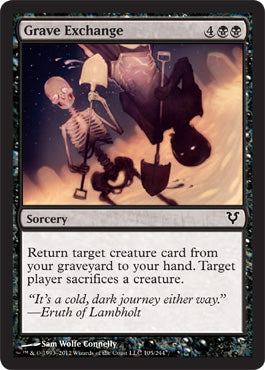 Grave Exchange (Avacyn Restored) Light Play