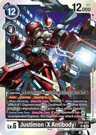 Justimon (X Antibody) (Chain of Liberation) Near Mint Foil - Nick Nack's Full Frontal Attack