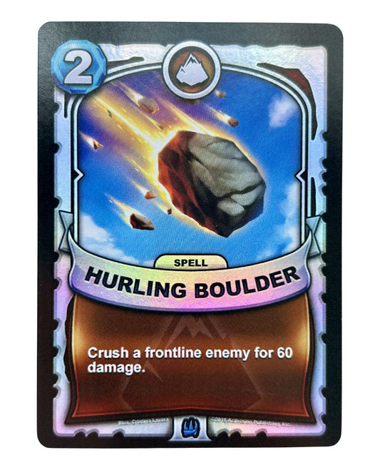 Hurling Boulder (Battlecast) (Silver Foil) - Nick Nack's Full Frontal Attack