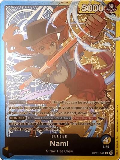 Nami OP11-041 (Nami Deck) (Learn Together Deck Set) Near Mint Foil