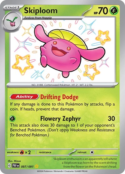 Skiploom (SV: Paldean Fates) Near Mint Holofoil