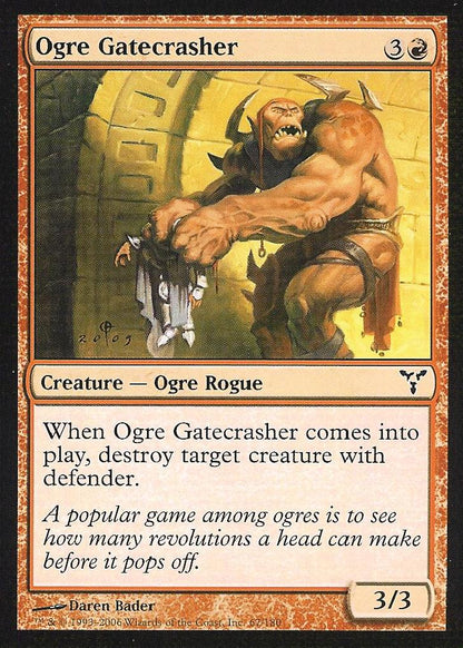 Ogre Gatecrasher (Dissension) Light Play