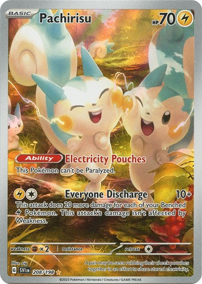 Pachirisu - 208 (Scarlet and Violet: Base Set) Near Mint Holofoil