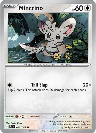 Minccino (SV: Black Bolt) Near Mint - Nick Nack's Full Frontal Attack