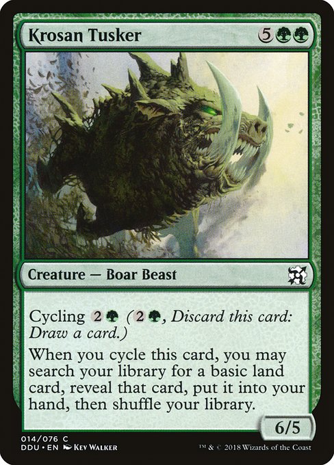 Krosan Tusker (Duel Decks: Elves vs Inventors) Near Mint