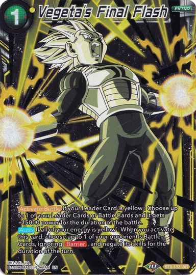 Flash final de Vegeta (Selección de coleccionista Vol. 1) (BT9-133) [Tarjetas de promoción] 