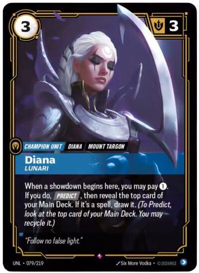 Diana Lunari (Unleashed) Near Mint Foil