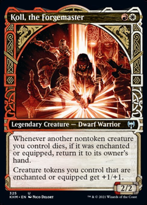 Koll, the Forgemaster (Showcase) (Kaldheim) Near Mint Foil - Nick Nack's Full Frontal Attack