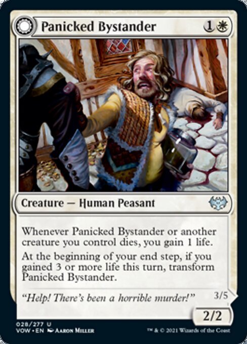 Panicked Bystander / Cackling Culprit (Innistrad: Crimson Vow) Near Mint - Nick Nack's Full Frontal Attack