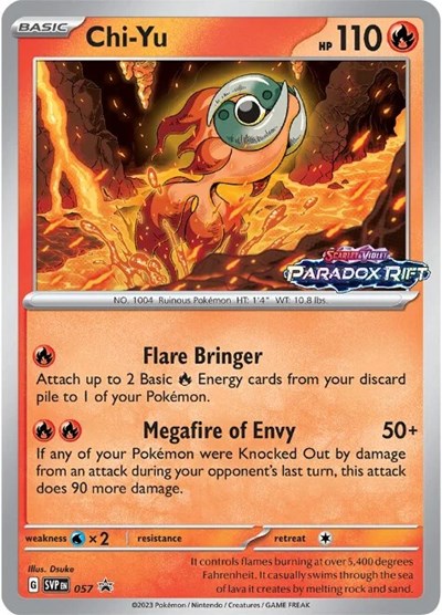Chi-Yu - 057 (Prerelease) (SV: Scarlet & Violet Promo Cards) Near Mint Holofoil
