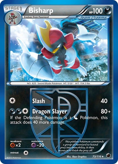 Bisharp (Team Plasma) (73) (Plasma Freeze) Light Play